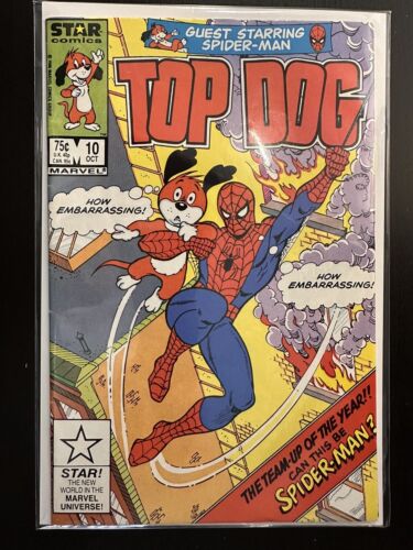 Star Comics TOP DOG - Guest Starring Spider-Man, October 1986 #10 Edition - Foto 1 di 1