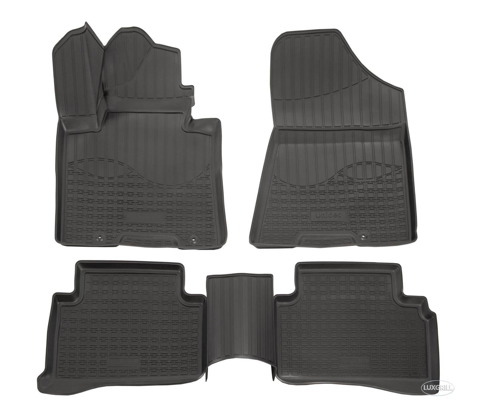 Tapis caoutchouc 3D étanche à bords hauts pour Hyundai Tucson
