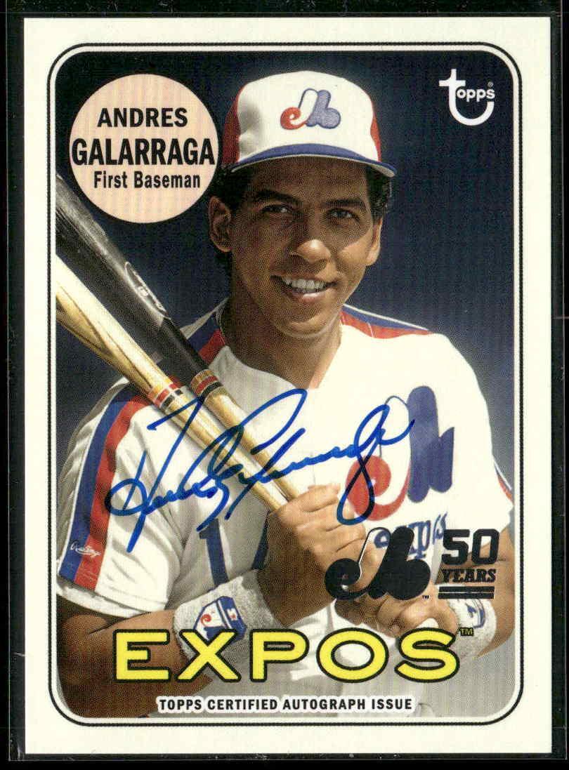 2019 Topps Archives Andres Galarraga 50th Ann. of the Montréal Expos Auto