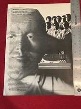 The Garrard Engineers Zero 100 Stereo Turntable 1972 Print Ad - Great To Frame