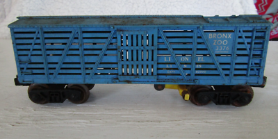 Vintage O Scale Lionel Train Blue Bronx Zoo 3376 Giraffe Livestock