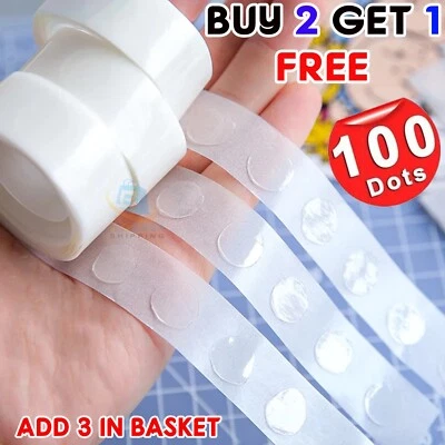 CREATIVE BALLOONS 1000 Adhesive Dots Tape DIY Balloon Double Sided Glue Sticky Sticker Decorations
