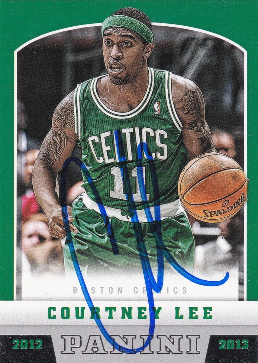 COURTNEY LEE BOSTON CELTICS SIGNED CARD KNICKS GRIZZLIES ROCKETS
