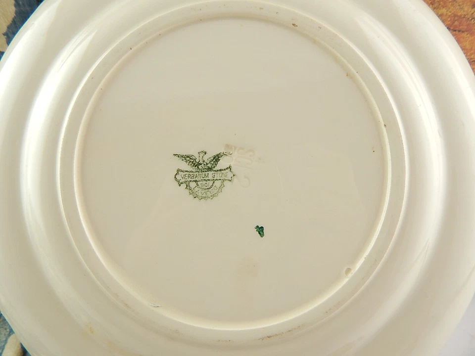 ANTICO PIATTO SOCIETA' CERAMICA ITALIANA LAVENO VERBANUM STONE DECORI VIOLA  - Immagine 4 di 4