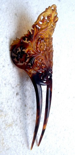 ANTIQUE HAIR COMB -  NO US IMPORT FEES - Foto 10 di 21