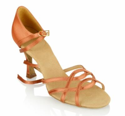 Ray Rose Gobi 2.5'' Heel Tan Women's Latin Rhythm Salsa Dance Shoes (sz4.5 -10.5)