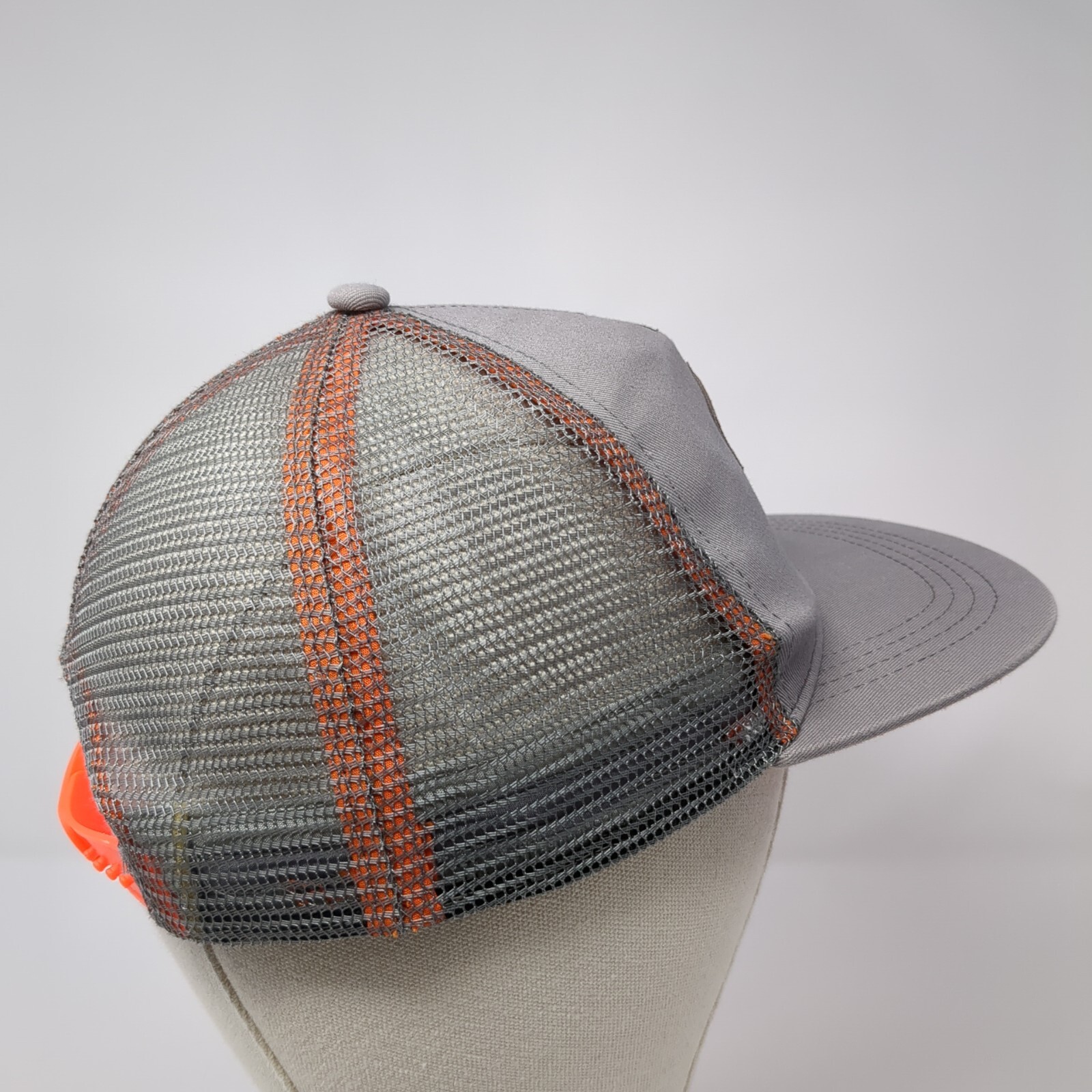 Explore Patch Snapback Mesh Back Trucker Hat Gray… - image 4