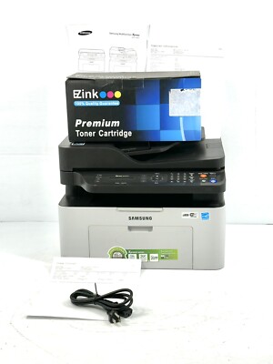 Samsung Xpress M2070FW Printer Scanner Copier Wireless Pg:7508, 100% New Toner