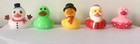 CHRISTMAS RUBBER DUCKS SET OF 5