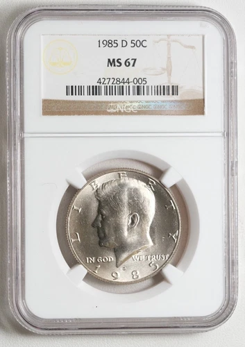 1985-D Kennedy Half Dollar NGC MS67