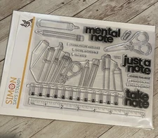 simon says stamp - Take Note Stamp And Coordinating Dies