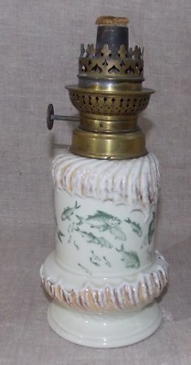 Lampe Coquillage Noire Et Son Globe Opaline