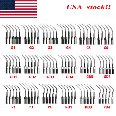 5× Dental Ultrasonic Piezo Scaler Tips fit SKYSEA EMS DTE SATELEC Handpieces