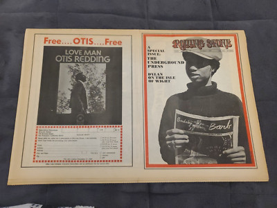 Rolling Stone No. 43 October 1969 Bob Dylan Isle of Wight Underground Press FLAT