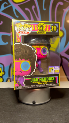 Funko Pop! Rocks: Jimi Hendrix #311 SDCC 2023 (Black Light