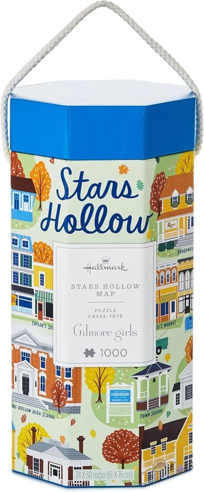 Gilmore Girls 1,000-Piece Jigsaw Puzzle (Stars Hollow Map) Gift for Child, GamE - Image 4 of 4