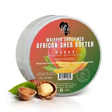 RA Cosmetics Hydrating Whipped Shea Butter -6 oz - Ultra All-Day Moisturizing