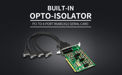 Industrial PCI to RS-485 RS-422 Serial Card RS485 422 High Speed DR44 Converter