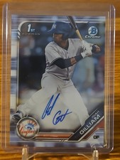 Isiah Gilliam 2019 1st Bowman Chrome Auto Rc  Autograph Prospect CPA-IG
