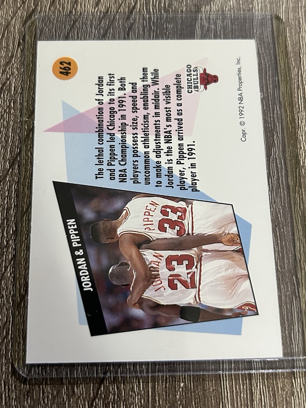 1991-92 Skybox - Michael Jordan, Scottie Pippen #462 thumbnail 2