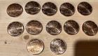 Lot of 12 Walking Liberty Copper Rounds