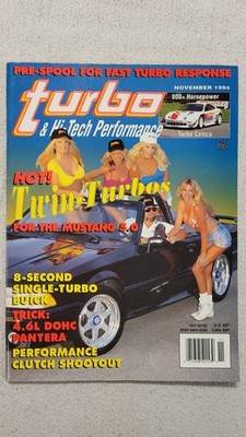 Turbo & Hi-Tech Performance Magazine November 1994 Very Good Condition Mustang