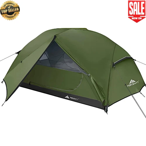 2 Person Camping Tent Waterproof Lightweight Aluminum Pole Backpacking Shelter