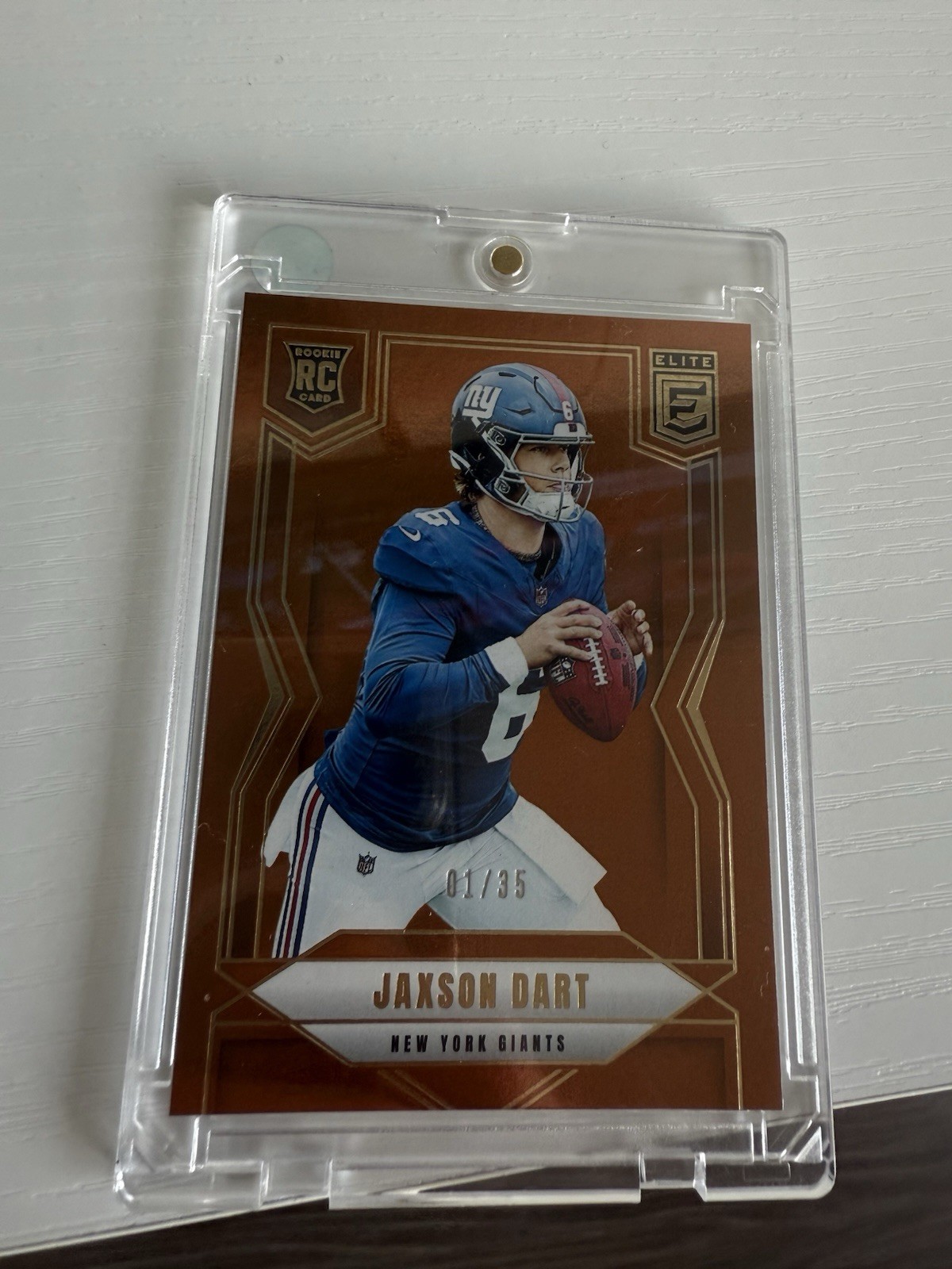 2025 Panini Donruss Elite Jaxson Dart Bronze Rookie RC /35 #103 NY GIANTS