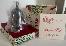 1982 Kirk Musical Bell 6th in Series Silverplate Stieff Co.  Christmas Carolers