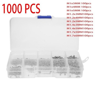 Selbst Schneidende Schrauben M1 M1.2 M1.4 M1.7 Mikroschrauben Phillipspan-Kopf
