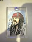 Johnny Depp Jack Sparrow 1/1 Original Sketchkarte - Tom Hodges signiert