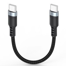 Short USB C to C Cable 3 inch, 60W PD Fast Charging Type-C Cord, 3 inch