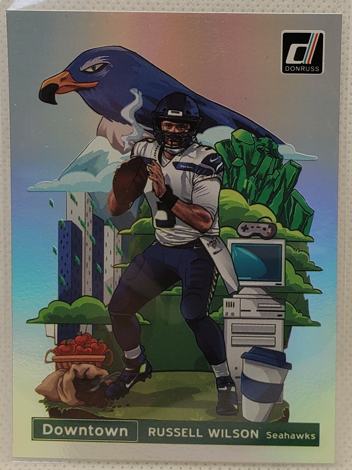 2020 Donruss Russell Wilson downtown Gem Mint!