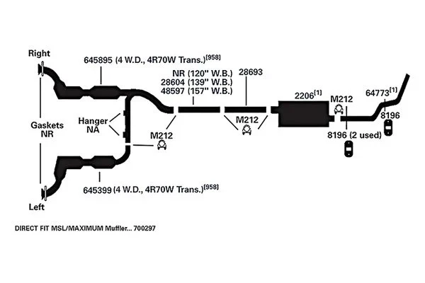 For Ford F-150 Heritage 2004 AP Exhaust 48597 Exhaust Pipe Connector Foto 4 de 4