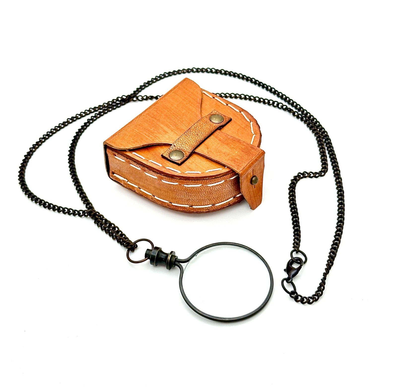 Monocle Pocket Monocle Brass Magnifying Glass Vintage magnifiers Retro Steamp...