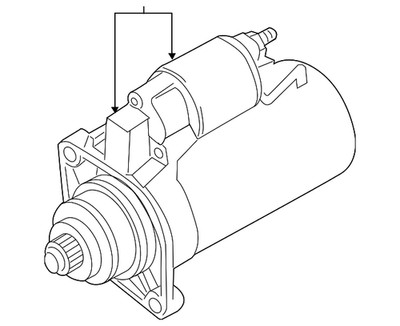 Genuine Volkswagen Starter 02E-911-024-AX