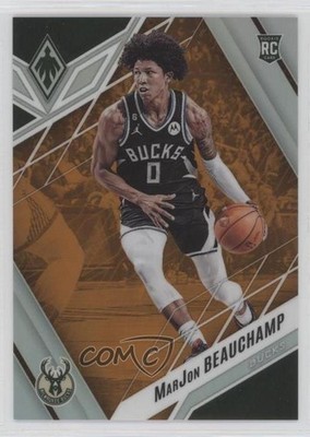 2022 Panini Chronicles Phoenix Orange 63/75 MarJon Beauchamp #567 Rookie RC 13hf