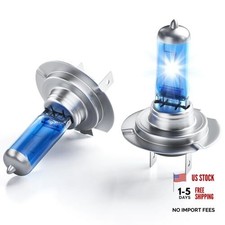Halogen Headlight Bulbs, 12V 55W Quartz Halogen No Glare Bulb, 5000K Car H7