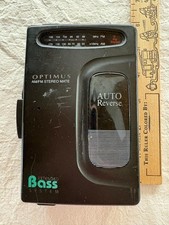 OPTIMUS Walkman Vintage AM/FM STEREO MATE Cassette Player Radio Bass System