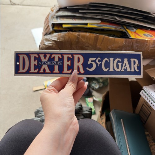 Porcelain Dexter Cigar Sign