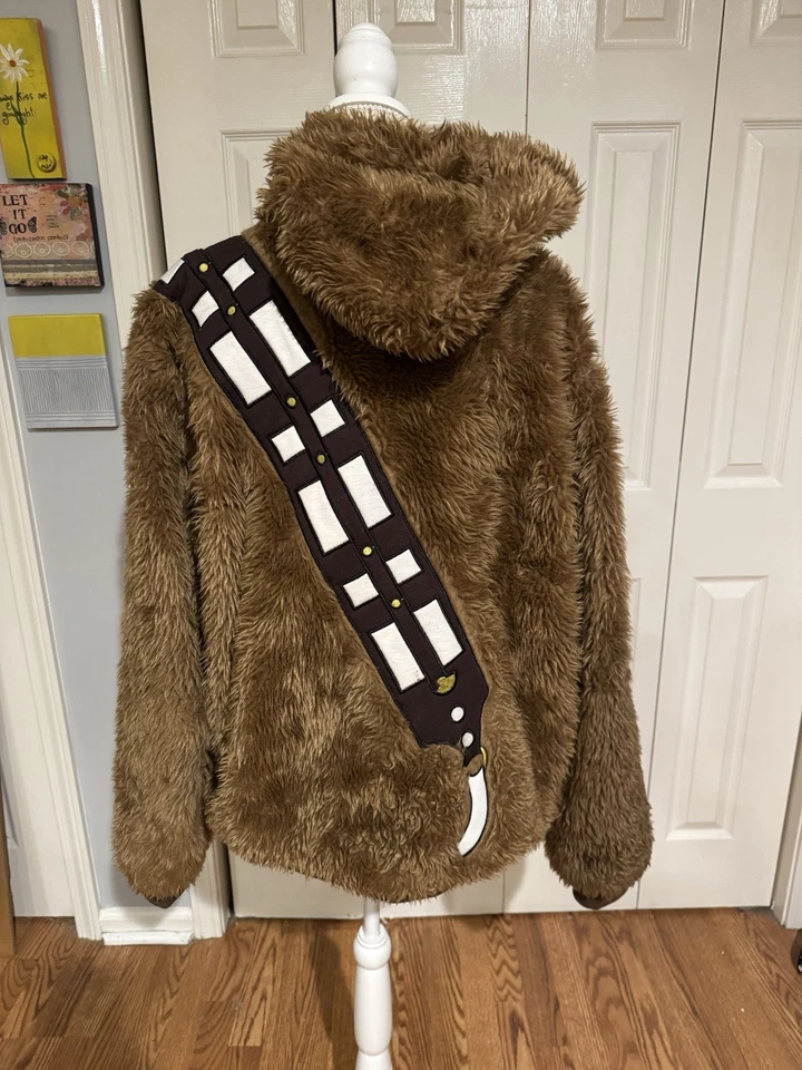 Star Wars Chewbacca Disfraz Cosplay Peludo Sudadera con Capucha Imitación Piel Chaqueta Para Hombre Grande Foto 4 de 4