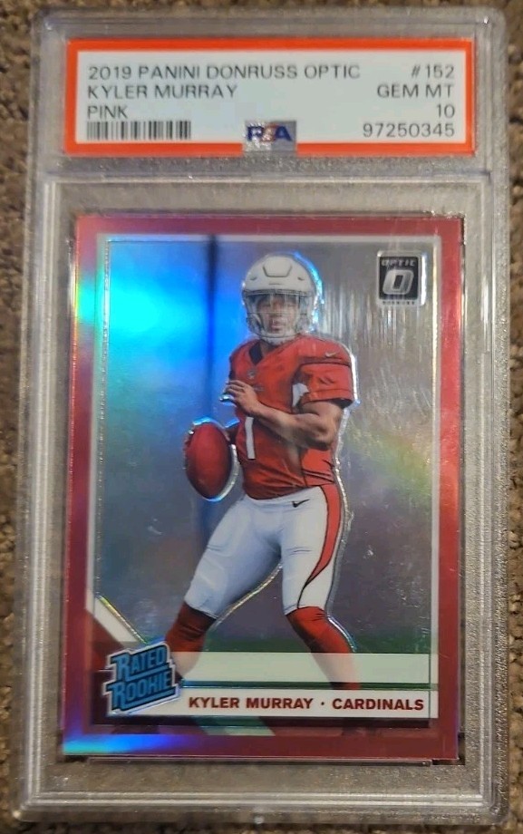 Panini 2019 Donruss Optic Kyler Murray #152 Pink Rated Rookie PSA 10