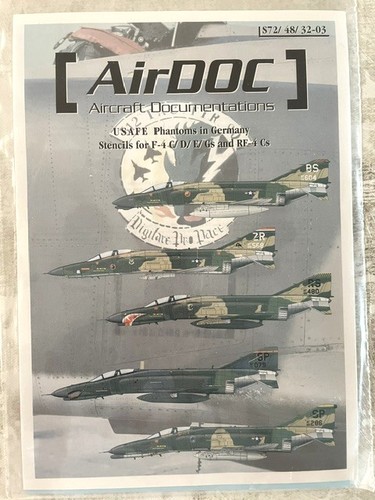 AirDoc 1/48 decals Phantoms in Germany Stencils for F-4C/D/E/Gs & RF-4Cs S48-03
