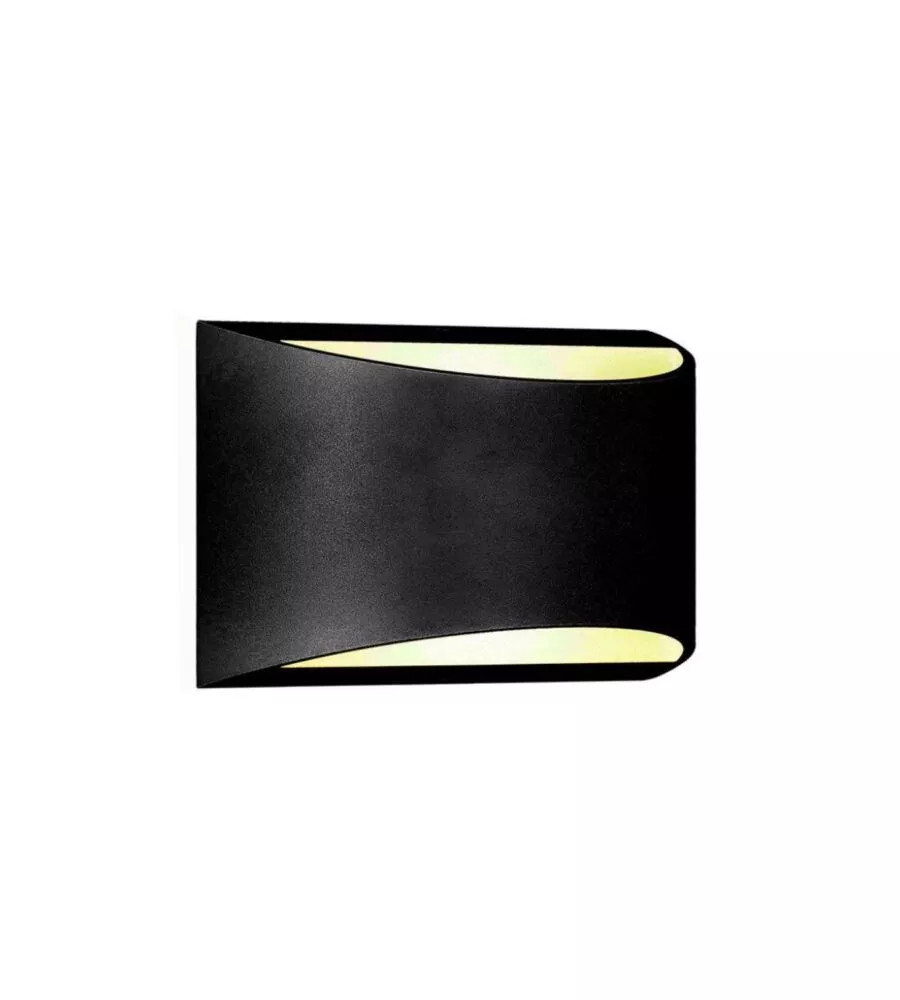 Applique LED Esterno V-TAC Bridgelux Nero 4000K | Illuminazione Doppia