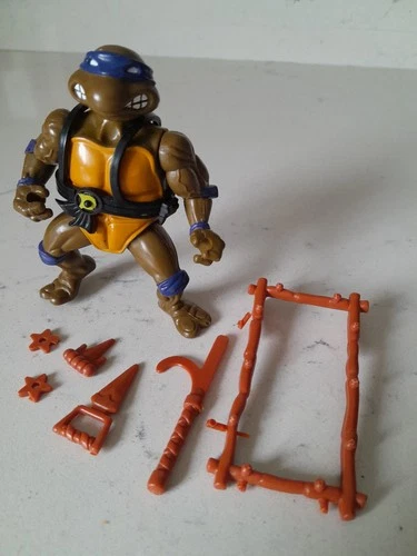 VTG 1988 Teenage Mutant Ninja Turtles Leonardo Hard HD TMNT Figure Near Complete