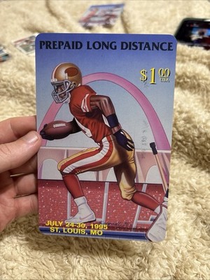 $1. 16th National Sports Convention (St. Louis 7/95) Football Player Phone Card