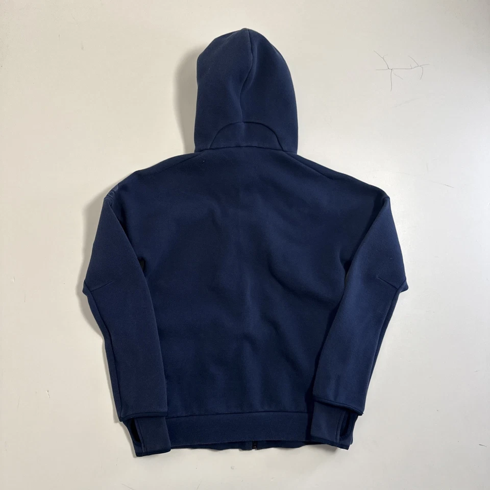 Adidas ZNE Hoodie Sweatshirt Adult Small Blue Full Zip - Image 2 of 4