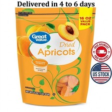 Great Value Dried Apricots, 16 oz