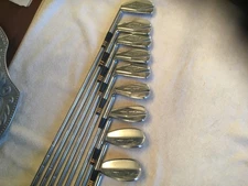 Vintage 1960 MacGregor Tourney LH2 CF4000 Black Face Irons 3-9,11,DS LH