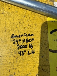 American 2000LB 42" x 18" Electric Scissor Lift Table 115V 1PH 6-1/2" To 43" H